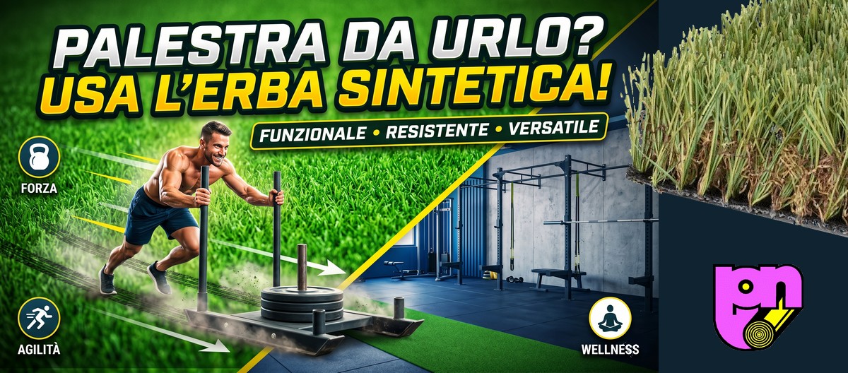 Prato sintetico palestre