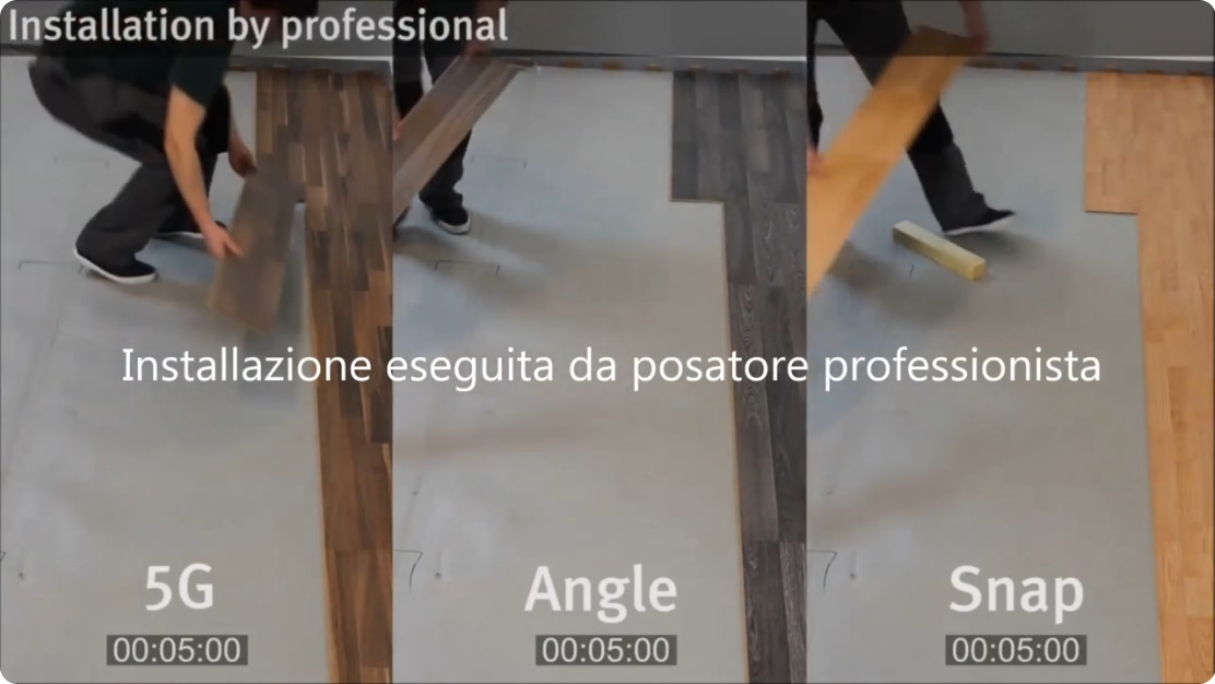 Installazione pavimento incastro 5G