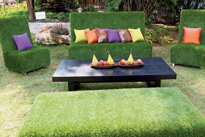divani relax in prato sintetico - prato artificiale da giardino