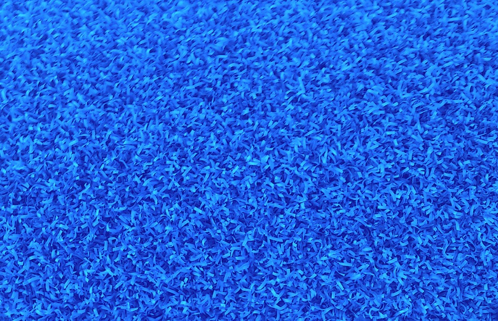 prato sintetico colorato blu