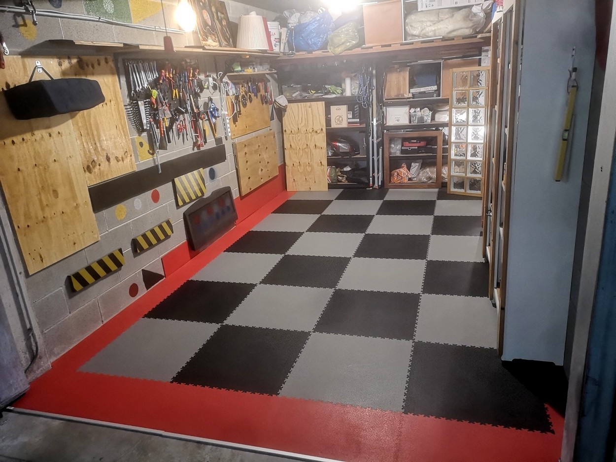pavimento in mattonelle pvc per garage Pavimentazioni per garage pavimenti per garage
