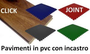 Pavimenti in PVC ad incastro