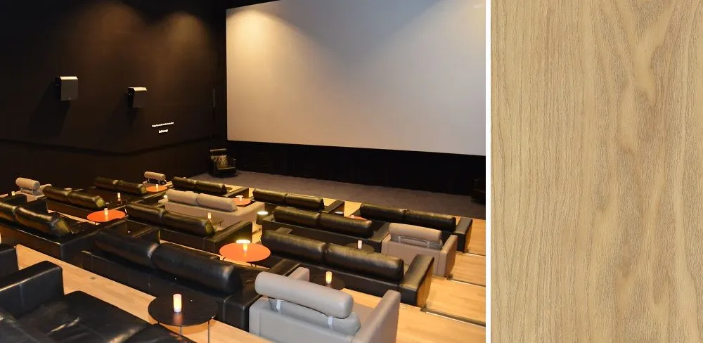 pavimento in similparquet in home theatre trasformare stanza in home theatre 24