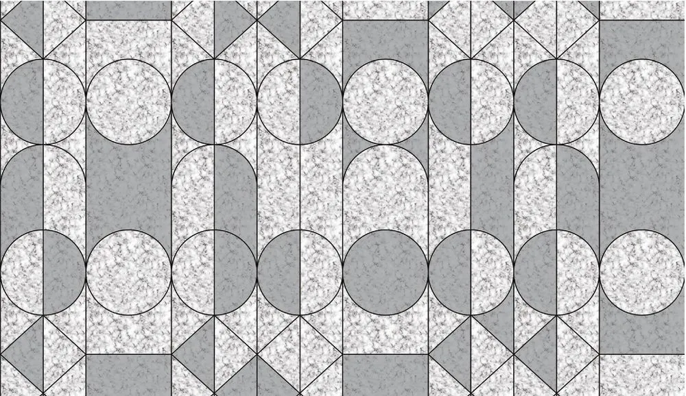 Carta da parati in nero bianco stile design geometrico - Nanni Giancarlo Carta da parati in nero bianco stile design geometrico - Nanni Giancarlo