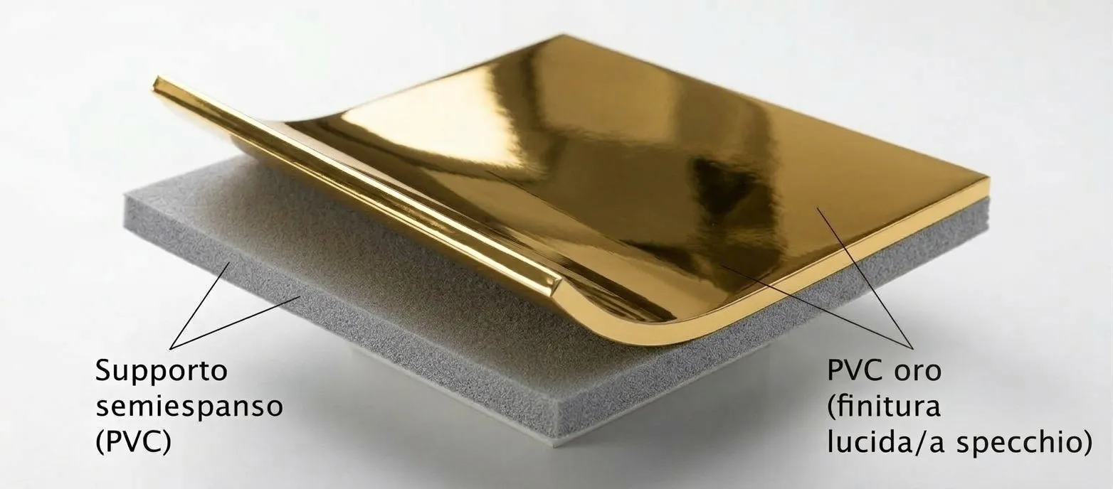 440 M-LUX | Pavimento PVC effetto oro per eventi e allestimenti