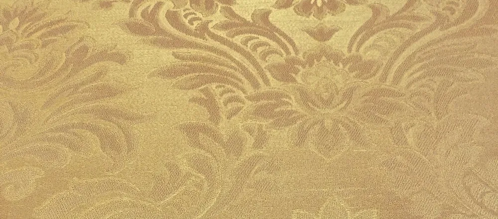 CARTA DA PARATI ORO con decoro damascato