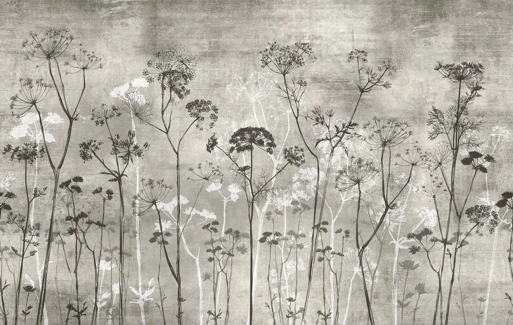 Carta da parati fiori di campo - Nanni Giancarlo carta da parati fiori di campo carta da paati fiori stilizzati carta da parati floreale moderna carta da parati fiori stilizzati