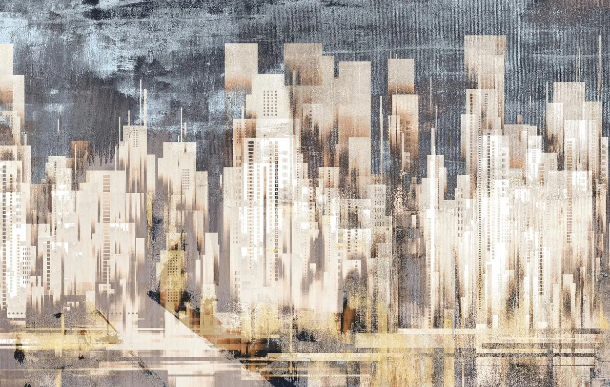 Carta da parati stile industriale City