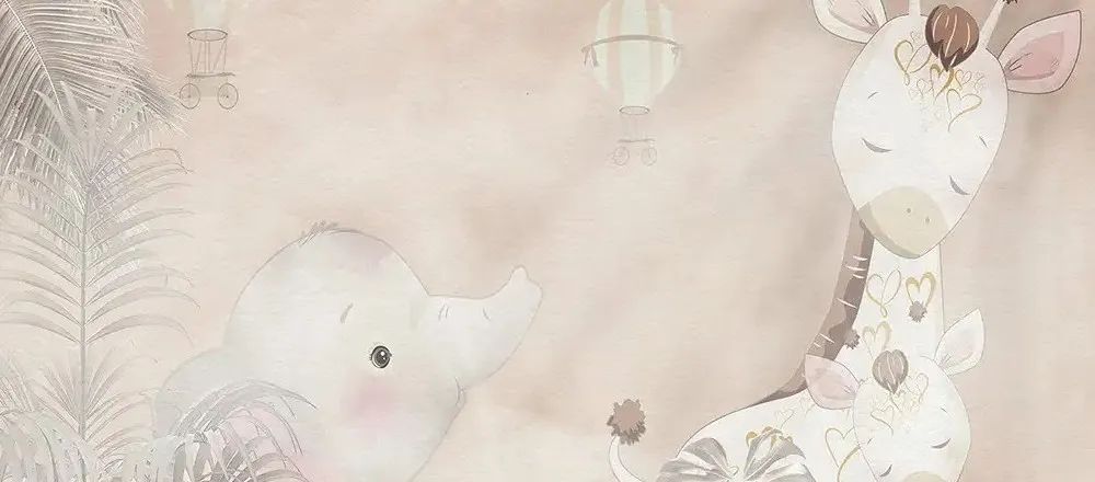 LITTLE JUNGLE | Carta da parati per bambini