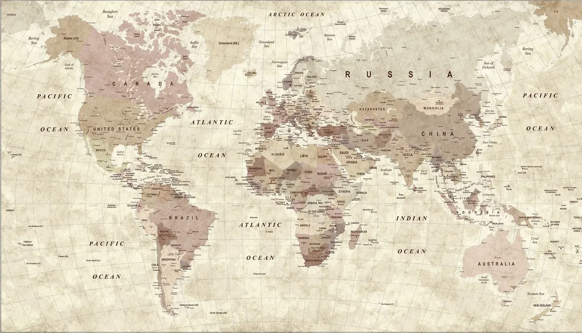 CARTA DA PARATI MONDO | 20 idee planisferi da parete Carta da parati carta geografica del mondo gigante cartina del mondo gigante