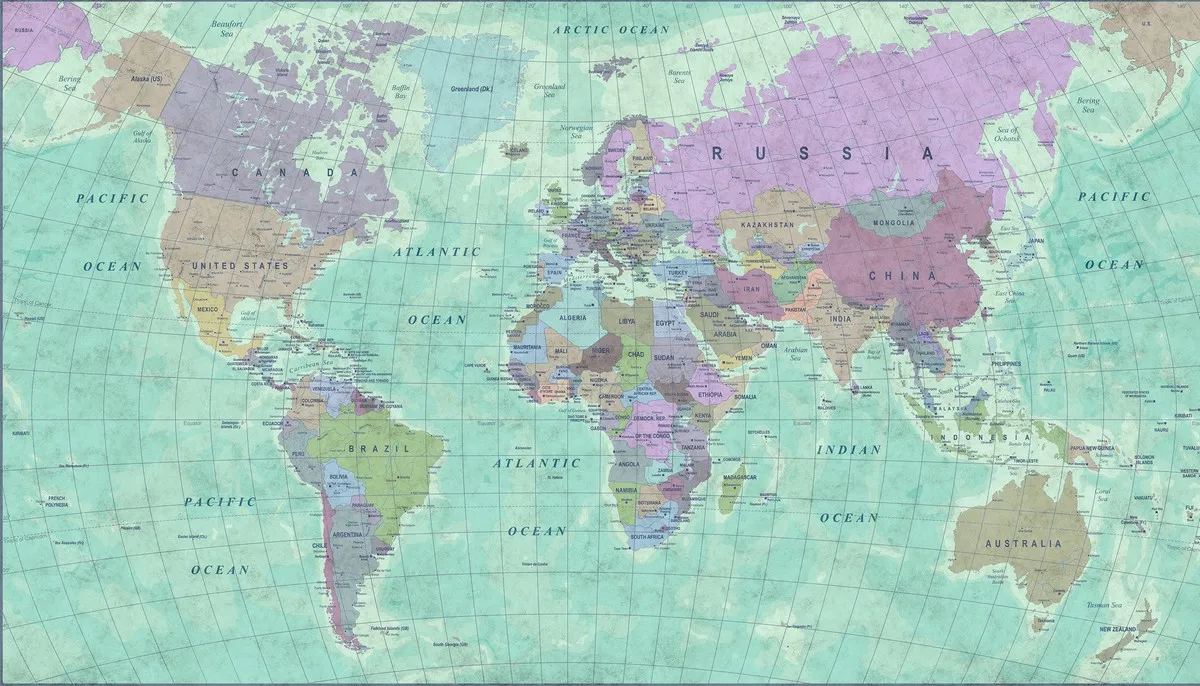 Carta da parati carta geografica mondo - Nanni Giancarlo carta parati mappamondo carta da parati geografica mondo carta parati mondo tappezzeria carta mappamondo - Nanni Giancarlo