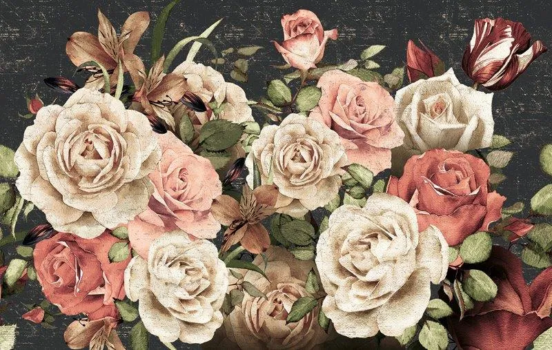CARTA DA PARATI FIORI ROSE ROMANTICA - Nanni Giancarlo CARTA DA PARATI FIORI ROSE ROMANTICA - Nanni Giancarlo