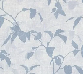 CLO92511 | Carta da parati foglie mat tonalit&agrave; azzurro