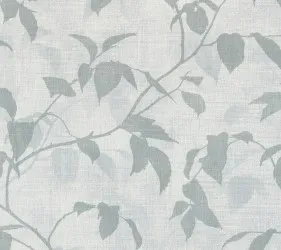 CLO92513 | Carta da parati foglie mat tonalit&agrave; verde tenue