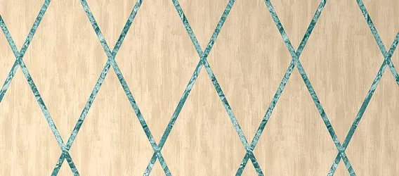 Carta da parati a rombi - Coordinabile a effetto muro