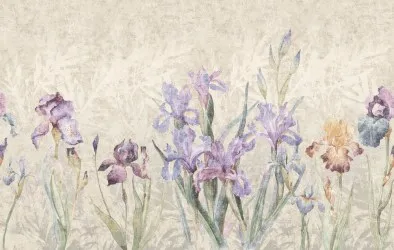 FLEURS IRIS | Carta da parati floreale design - Colore 270
