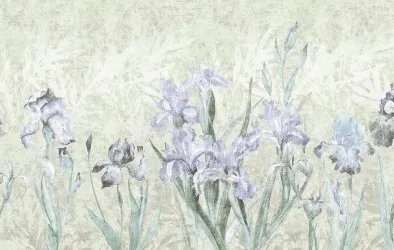 FLEURS IRIS | Carta da parati floreale design - Colore 681N