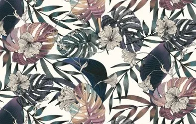 MONSTERA | Carta da parati botanica - Colore 1