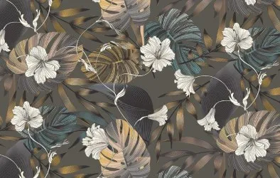 MONSTERA | Carta da parati botanica - Colore 3