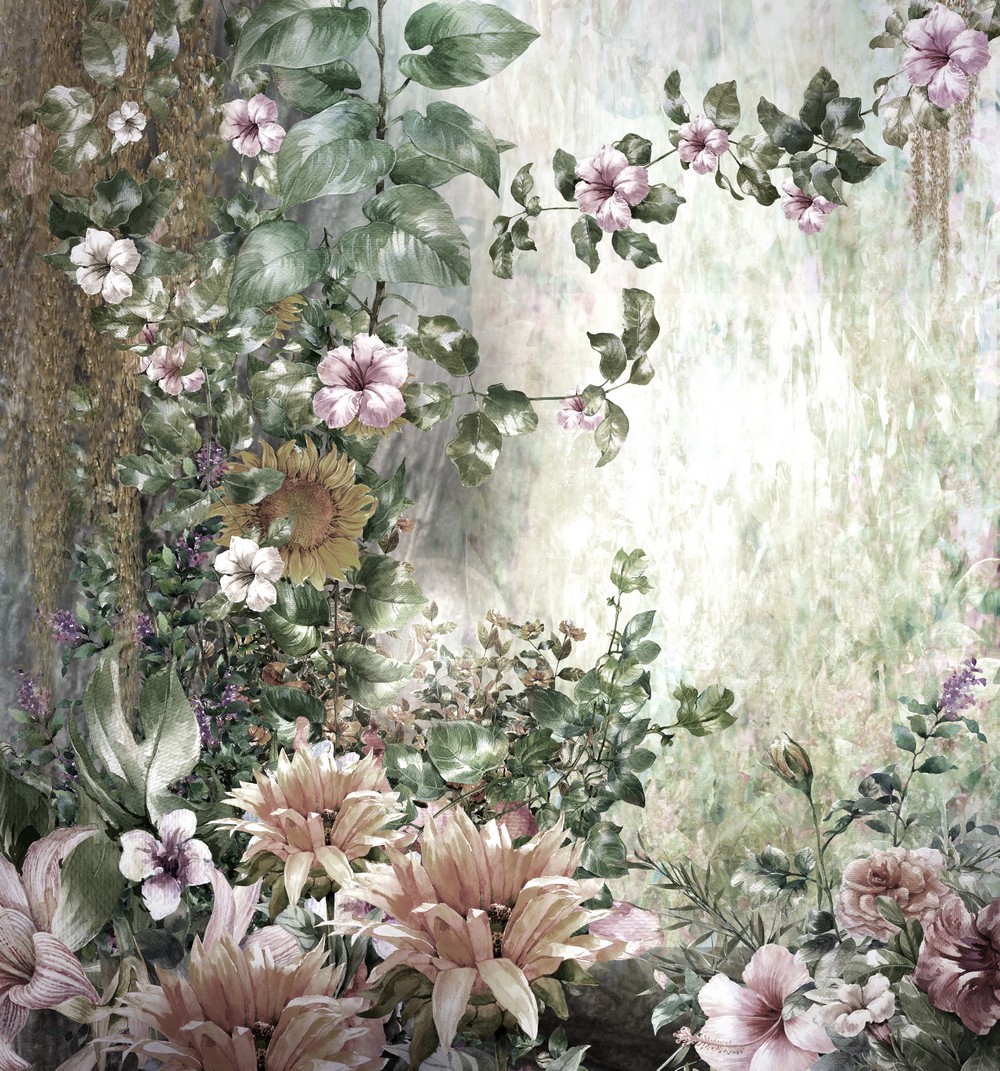 carta da parati a fiori e foglie - Nanni Giancarlo carta da parati a fiori e foglie carta parati floreale carta parati fiori grandi - Nanni Giancarlo