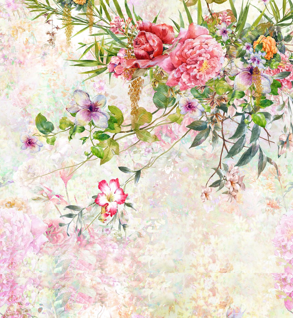 carta da parati fiori e foglie tappezzeria a fiori carte da parati floreali - Nanni Giancarlo