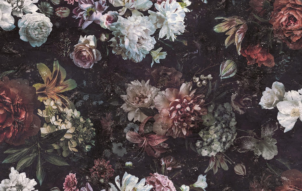 Carta da parati moderna a fiori | Nanni Giancarlo