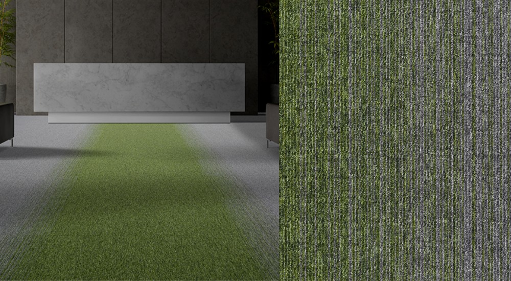 pavimento verde moquette - Nanni Giancarlo