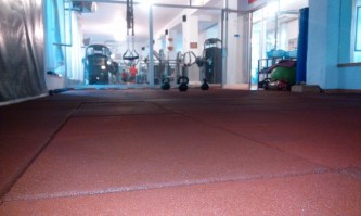 Pavimento antitrauma palestra -  Crossfit Tiles e Gym