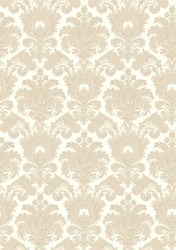 CHARM | Carta parati damasco sabbia dorata - Cod. 236-13