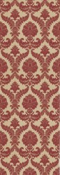 EMPIRE 236 | Carta da parati damascata in rosso - Cod. 23608