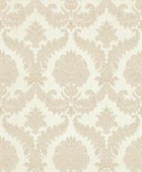 CHARM | Carta parati damasco sabbia dorata - Cod. 257-22