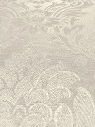 NE90811 | Carta da parati damascata bianco platino