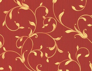 NE 91705 | Carta da parati rossa e oro