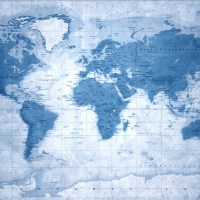 MONDO - BLUEMAP  | Carta da parati mondo - Col.444