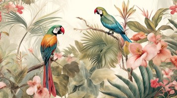 ESOTICA ARMONIA |  Carta da parati esotica tropicale - Colore 1