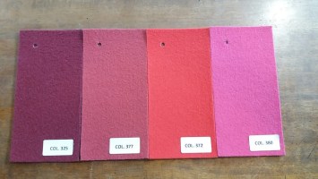 STAND-STELLA | Agugliato per fiere tagliato a metro - Colori Rosso e Rosa