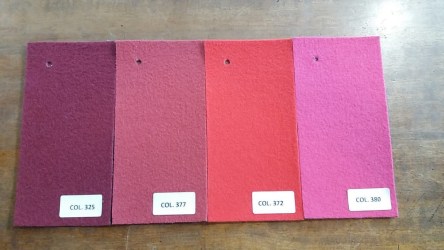 STAND-STELLA | Agugliato per fiere tagliato a metro - Colori Rosso e Rosa