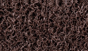 Zerbino in PVC ricciolo tipo trapper colore: Marrone