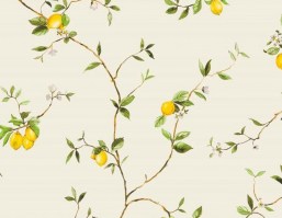 BLO58306 | Carte da parati botanica con limoni