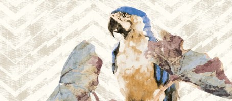 ESOTICA MANAUS 3 | Carta da parati con pappagalli