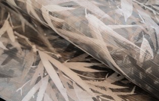 LYM Bamboo | Carta da parati foglie di bamboo [particolare lavorazione]