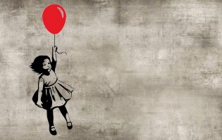 BB GIRL | Carta da parati bimba su effetto muro cemento - Col. 1004