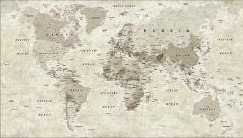 MONDO - WORLD  | Carta da parati cartina geografica del mondo - Col. 75