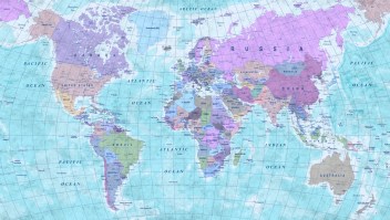 COLORED WORLD  | Carta da parati geografica - Col. IR403