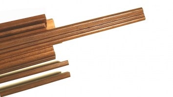 Profili per arredamento in legno noce
