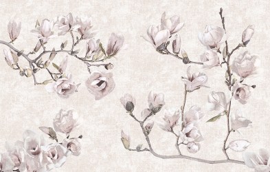 MAGNOLIA | Carta da parati con grandi fiori - Colore 109