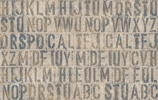 TYPE | Carta da parati con lettere alfabeto - Colore 3 [179]