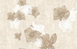 ORCHIDEA | Carta da parati con fiori grandi - Colore 1