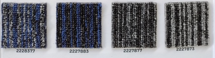 TILER-BO Linea | Piastrelle Moquette a righe - 4 Colori