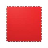 Tile HD XL | Sp. 4 mm. in PVC con incastri - Colore rosso